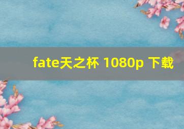 fate天之杯 1080p 下载